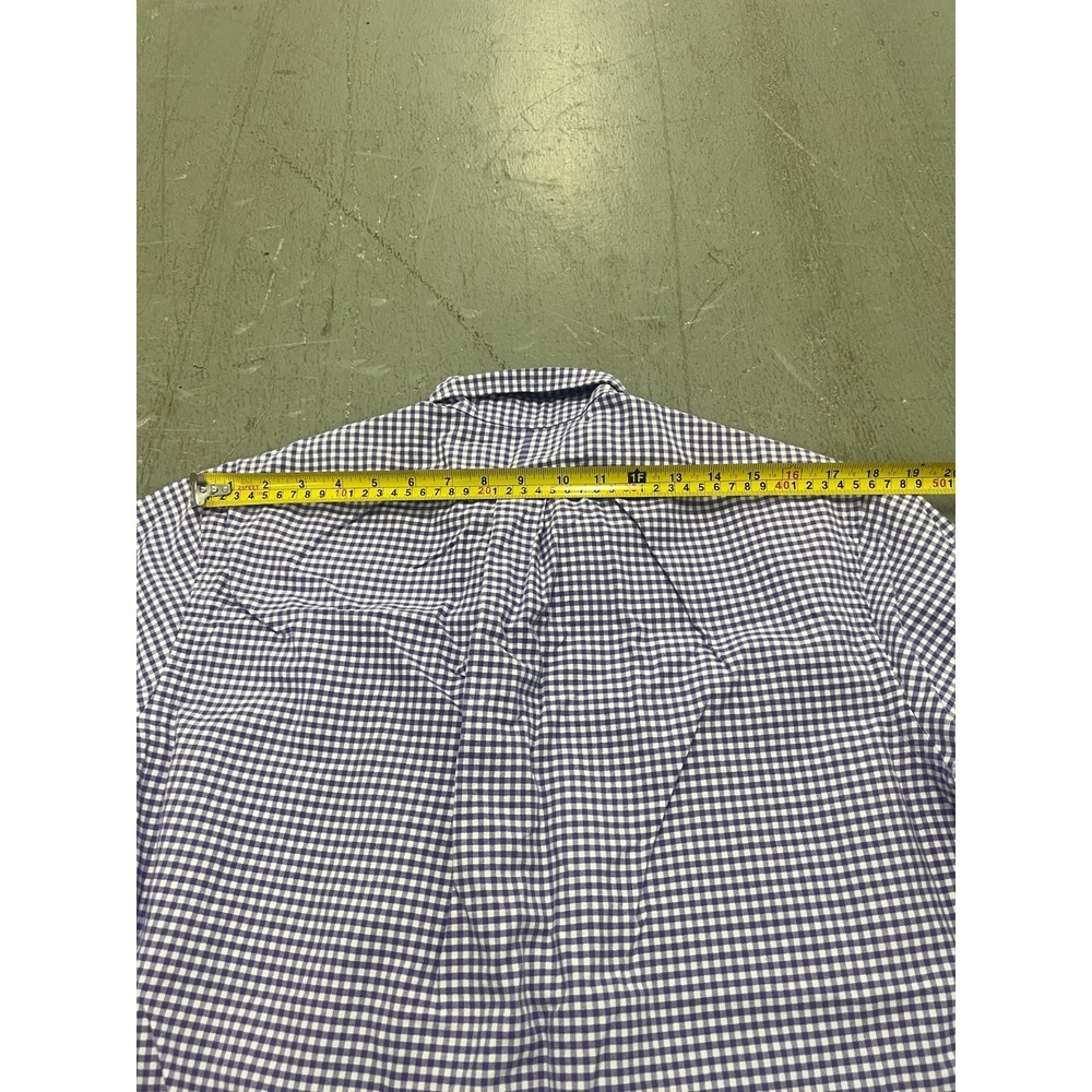 Polo Ralph Lauren Shirt Mens L White Purple Gingham Pony Embroidered Button-Down - Picture 8 of 11